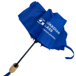 ARC UMBRELLA WITH 100% RPET CANOPY & BAMBOO HANDLE