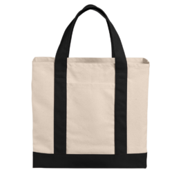 Port Authority® Cotton Canvas Two-Tone Tote
