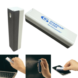 Screen Cleaning Spray Brick with Microfiber Cloth Side Brick White/Grey